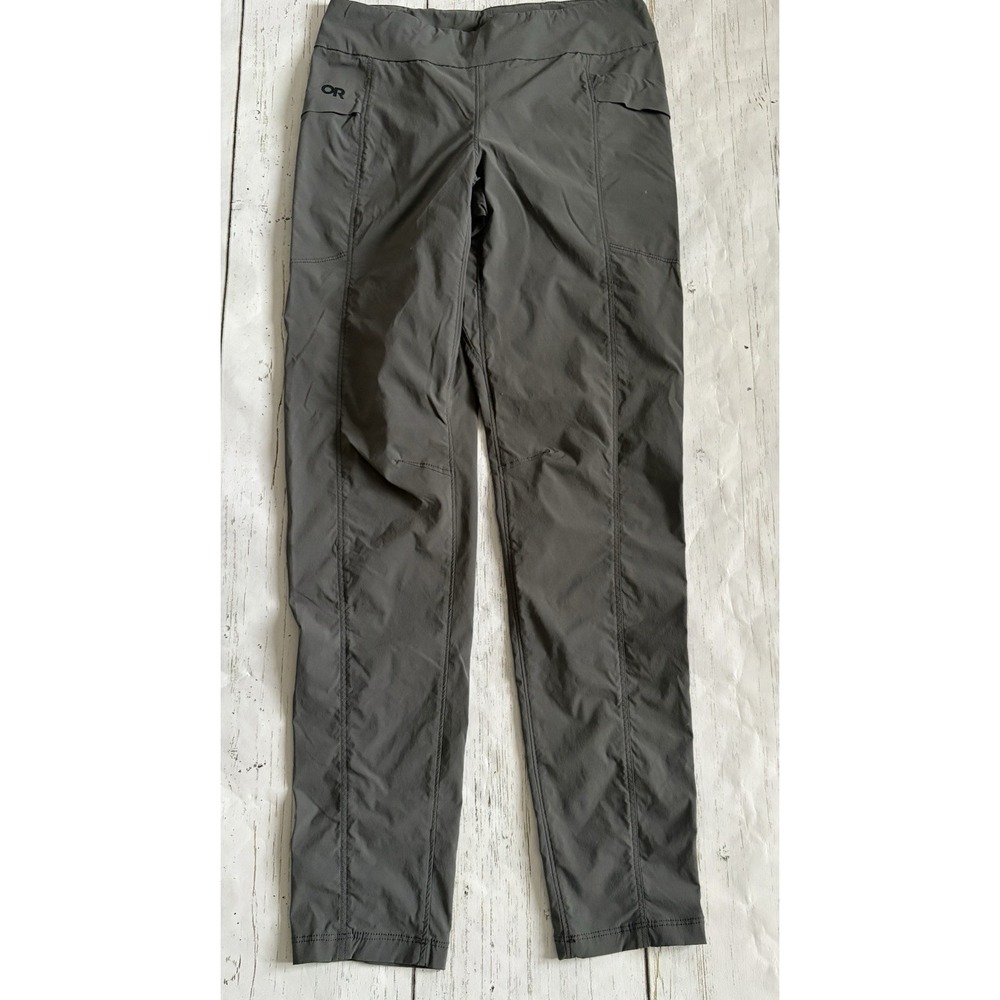 Outdoor Research Equinox Pants Womens 4 Gray Lightweight Pull On Hiking Stretch